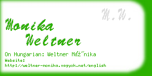 monika weltner business card